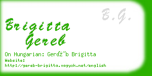 brigitta gereb business card